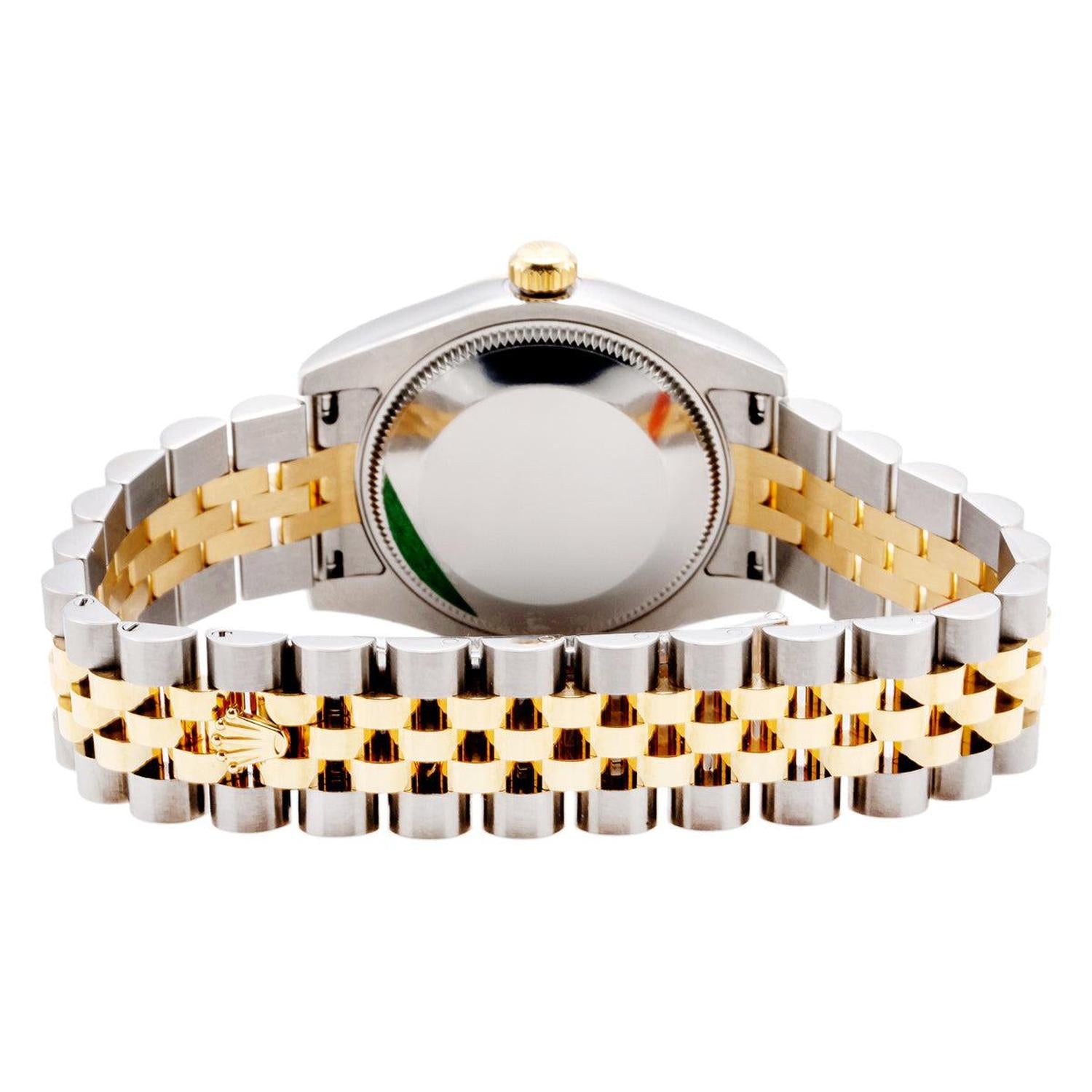 Rolex Datejust 31MM 178273 Champagne Dial Fluted Bezel Two Tone Yellow Gold Jubilee Bracelet