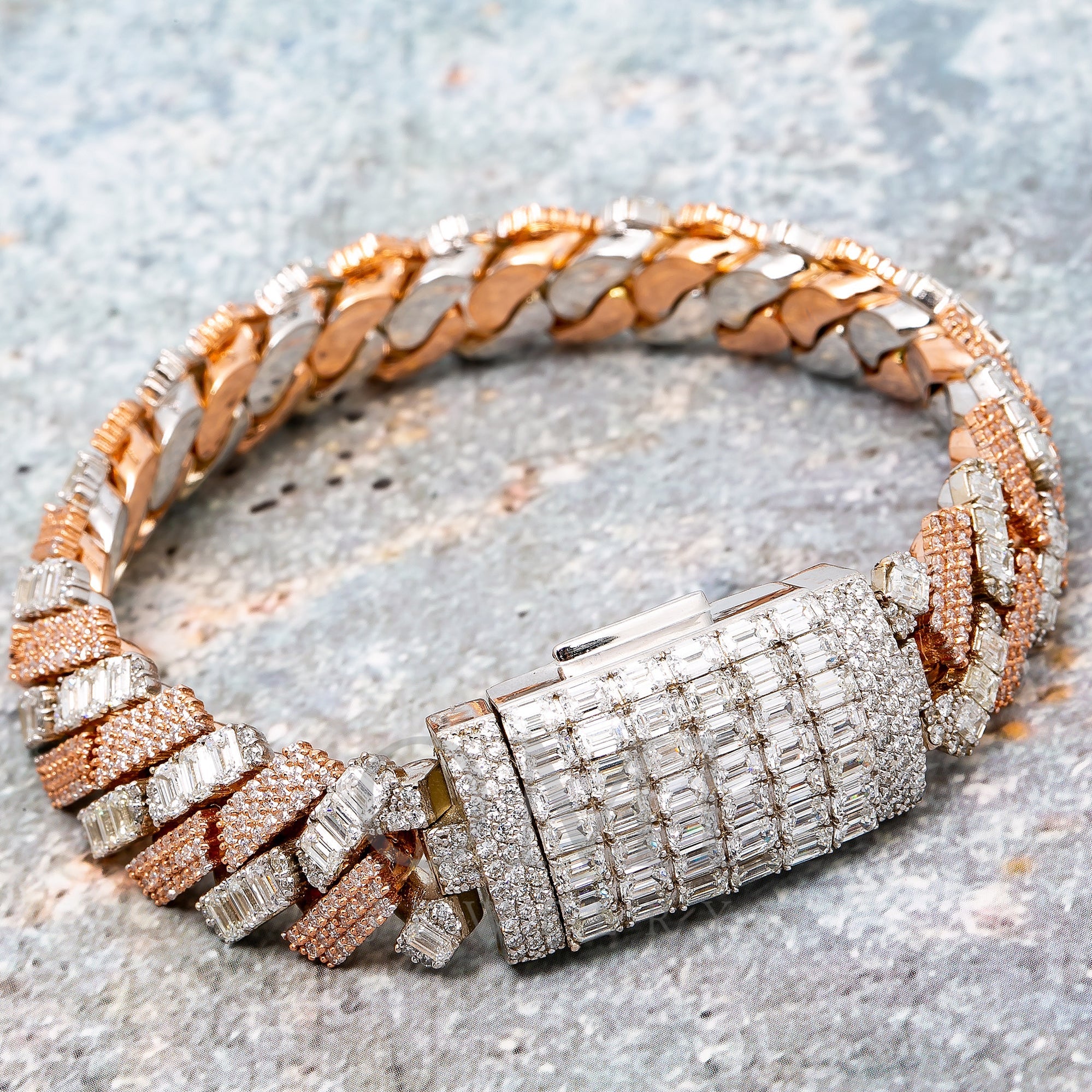18K white gold diamond tennis bracelet - SKU#: 30273 — Michael John Bridal