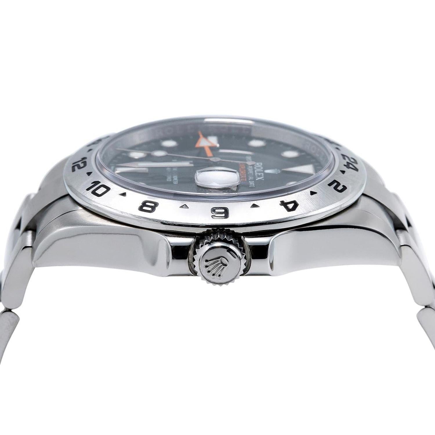 Rolex Explorer II 42MM 216570 Black Dial Stainless Steel Bezel Stainless Steel Oyster Bracelet