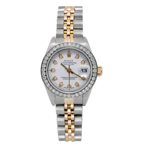 Two tone rolex women Clearance