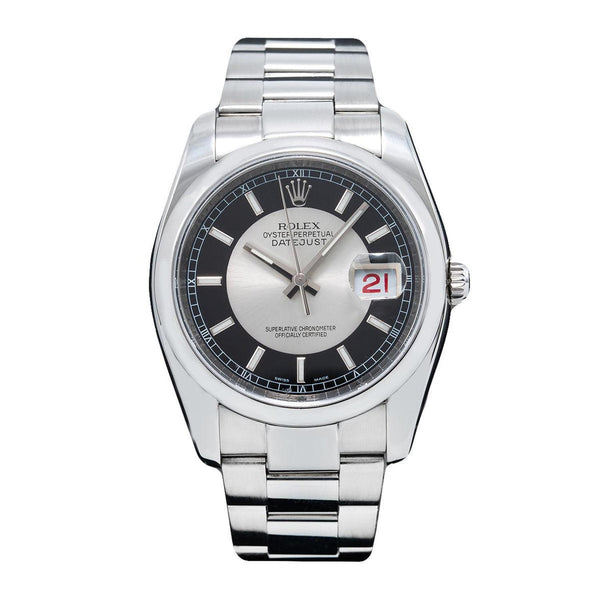 【メルユメ】 116200 | Hidden Clasp | Rolex Datejust Watch | 36Mm | Black Dial | Jub