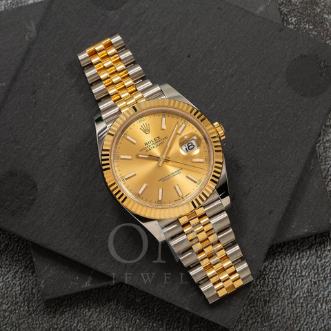 Rolex Datejust 126333 41MM Champagne Dial With Two Tone Jubilee Bracelet