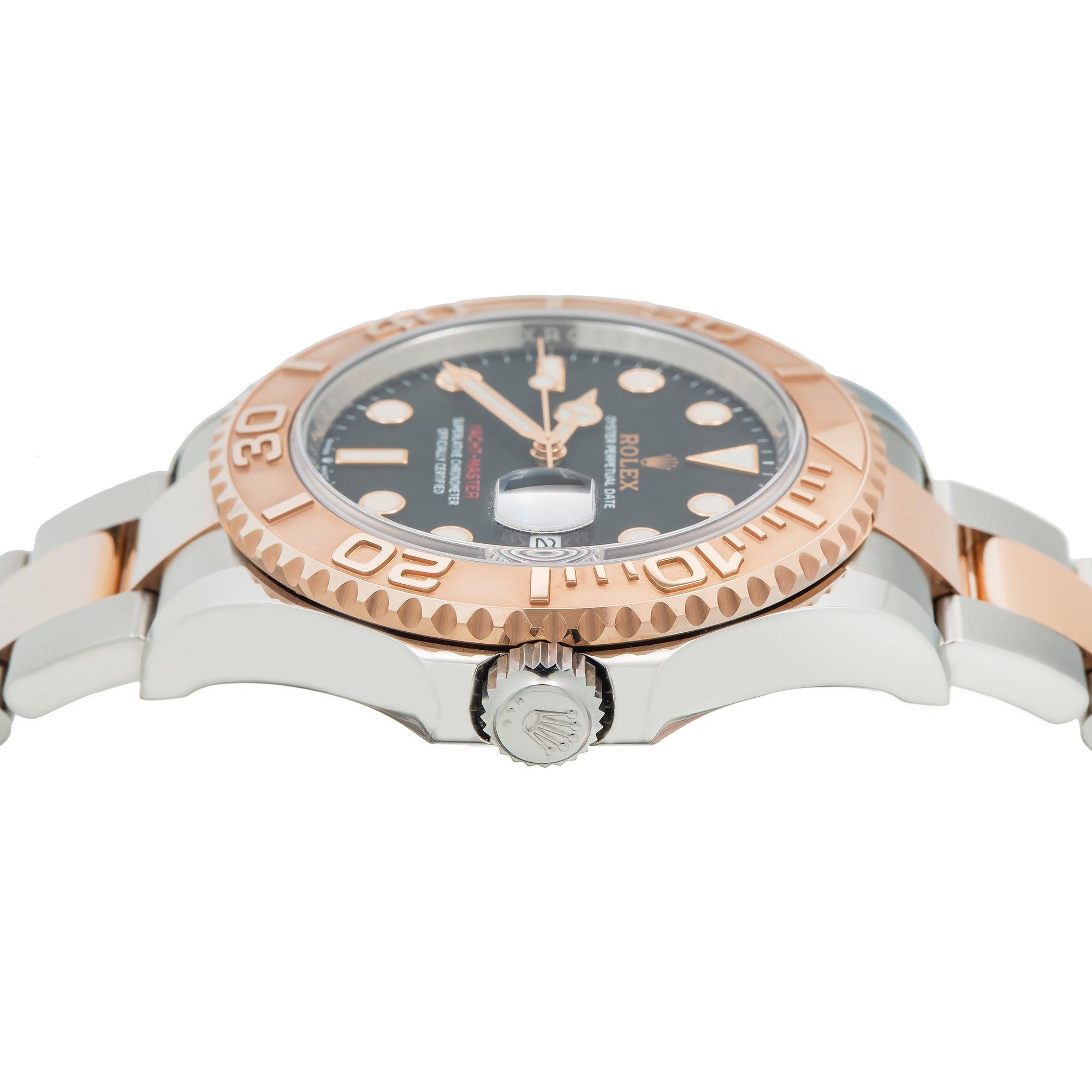 Rolex Yacht-Master 40MM 126621 Black Dial Rose Gold Bezel Two Tone Rose Gold Oyster Bracelet