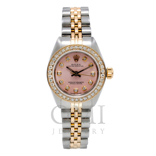 Rolex oyster perpetual outlet diamond bezel