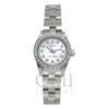 Rolex Oyster Perpetual Diamond Watch, 67193 26mm, White Mother of Pearl Dial with 0.90Ct Diamond Bezel