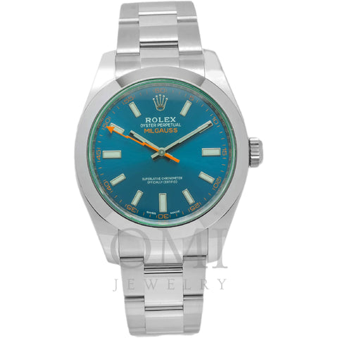 Rolex Oyster Perpetual Milgauss 116400GV 40MM Blue Dial