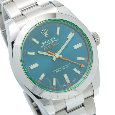 Rolex Oyster Perpetual Milgauss 116400GV 40MM Blue Dial