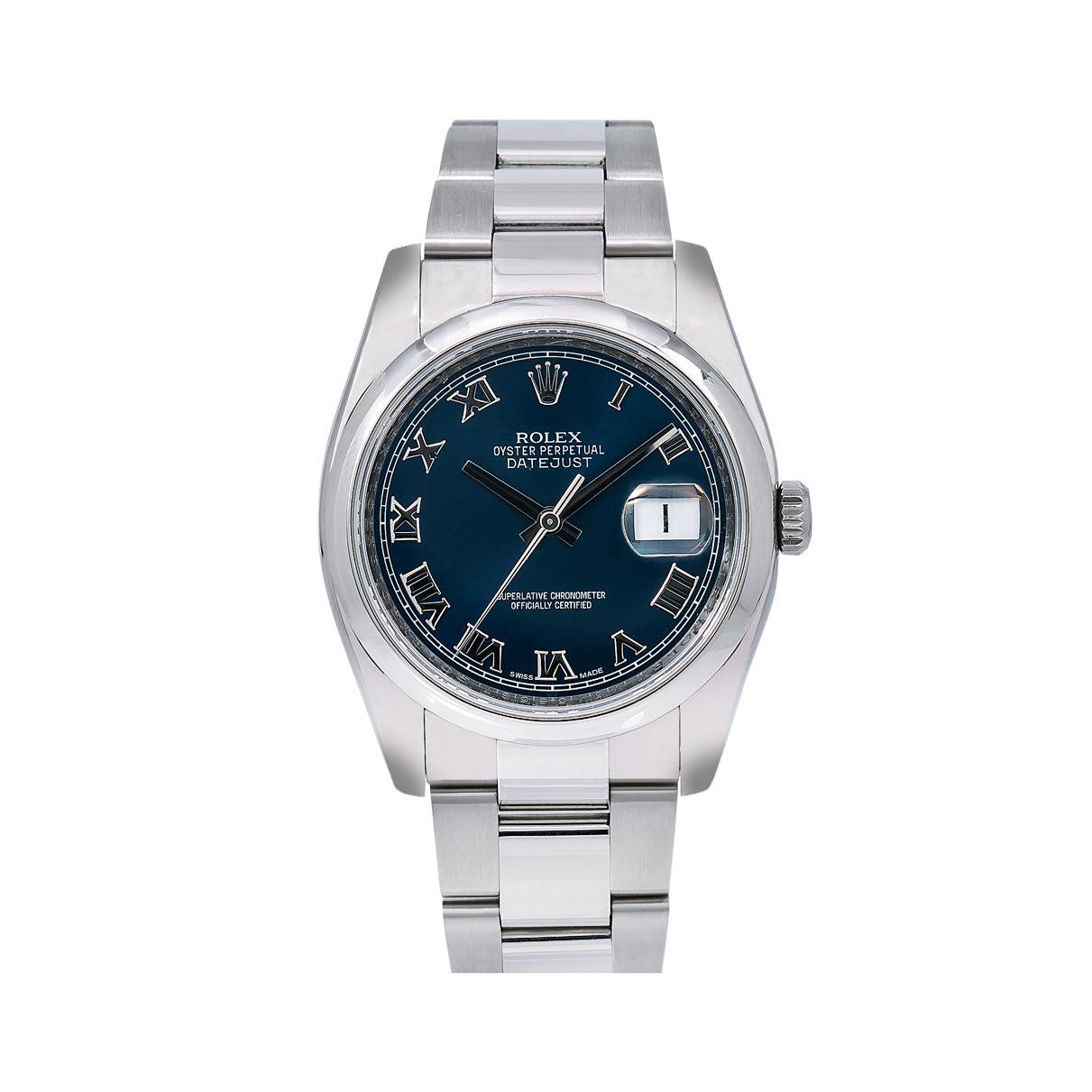 Rolex Datejust 116200 36MM Blue Dial With Stainless Steel Oyster