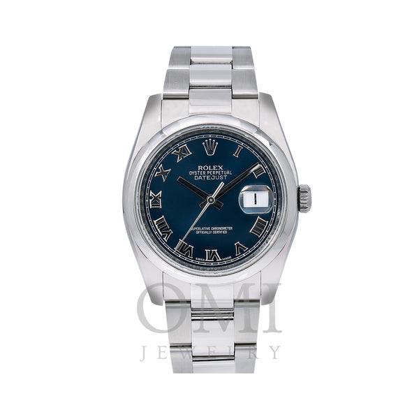 Rolex Datejust 116200 36MM Blue Dial With Stainless Steel Oyster Bracelet