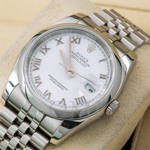 Rolex Datejust 116200 36MM White Dial With Stainless Steel Jubilee Bracelet