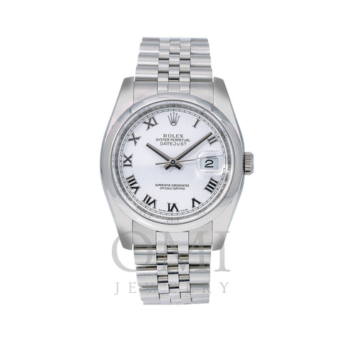 Rolex Datejust 116200 36MM White Dial With Stainless Steel Jubilee Bracelet