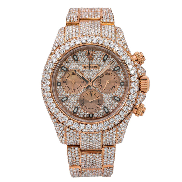 Rolex Daytona 116505 40MM Rose Gold Diamond Dial With Rose Gold