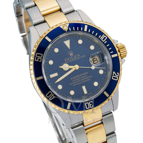 Rolex Submariner 16613 40MM Blue Dial With Two Tone Bracelet