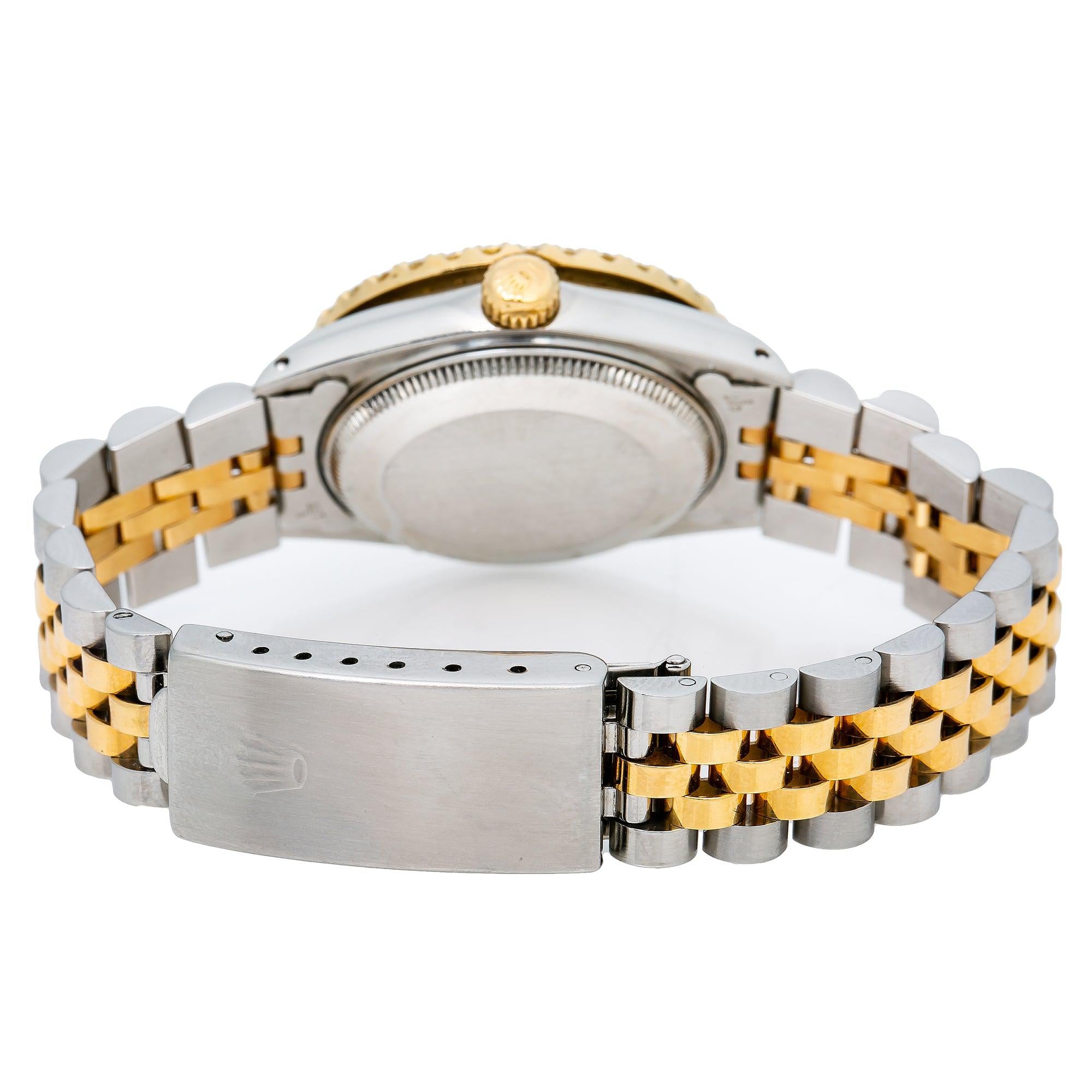 Rolex Datejust 31MM 6827 Champagne Diamond Dial Diamond Bezel Two Tone Yellow Gold Jubilee Bracelet