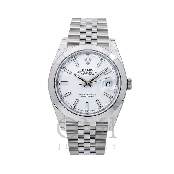 Rolex Datejust 126300 41MM White Dial With Stainless Steel Jubilee Bracelet