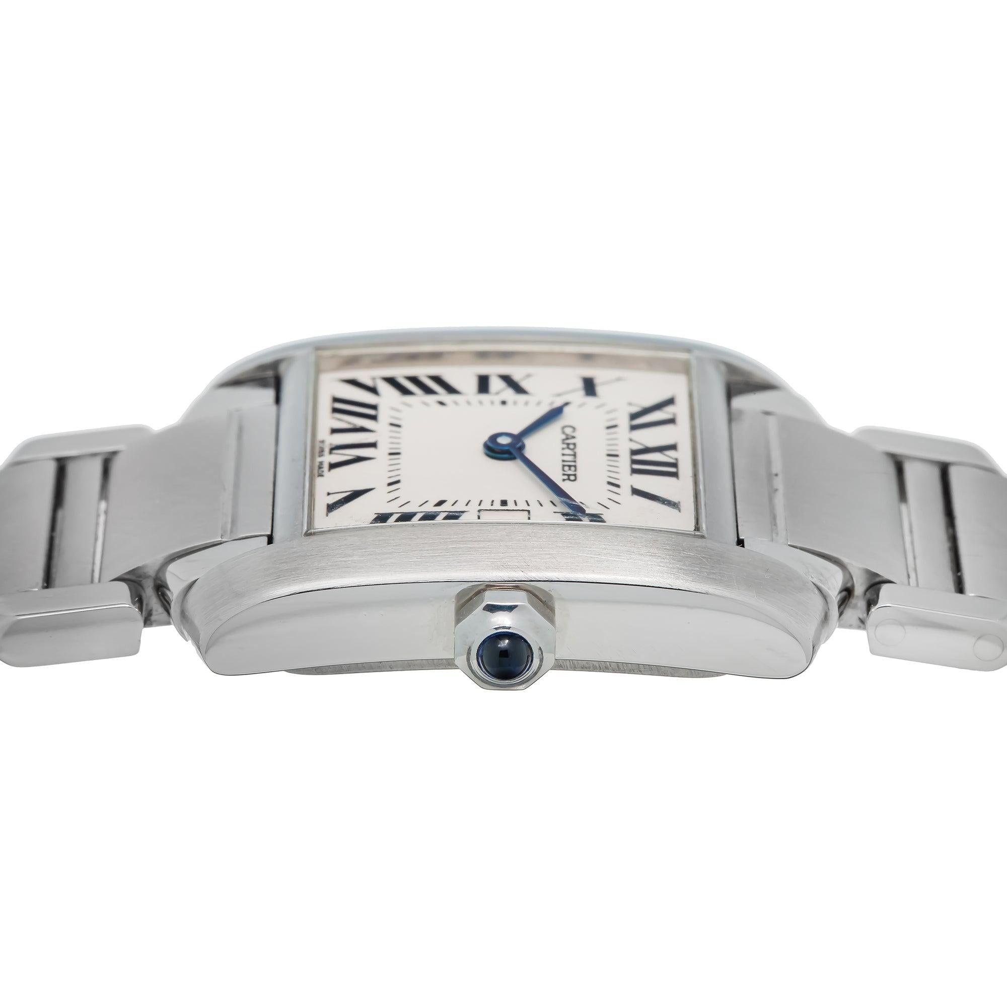 Cartier Tank Francaise W51002Q3 32MM White Dial