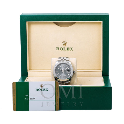 Rolex Datejust 126300 41MM Black Dial With Stainless Steel Bracelet