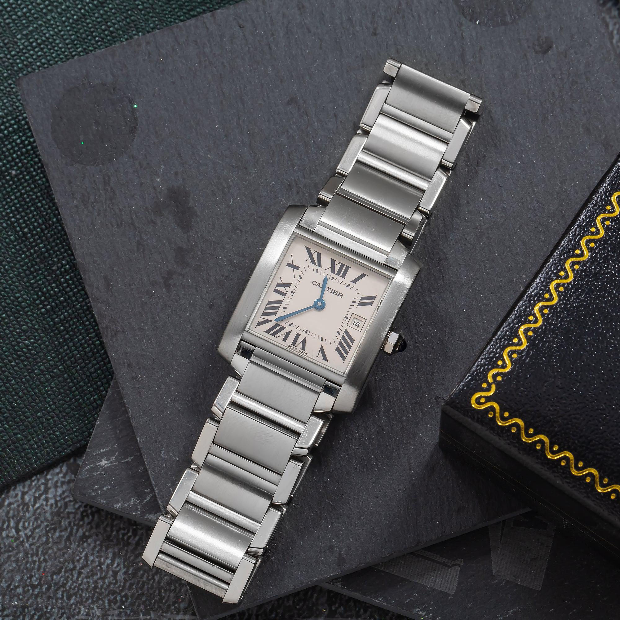 Cartier Tank Francaise W51002Q3 32MM White Dial