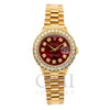 Rolex Oyster Perpetual Datejust 6517 26MM Red Diamond Dial With 0.95 CT Diamonds