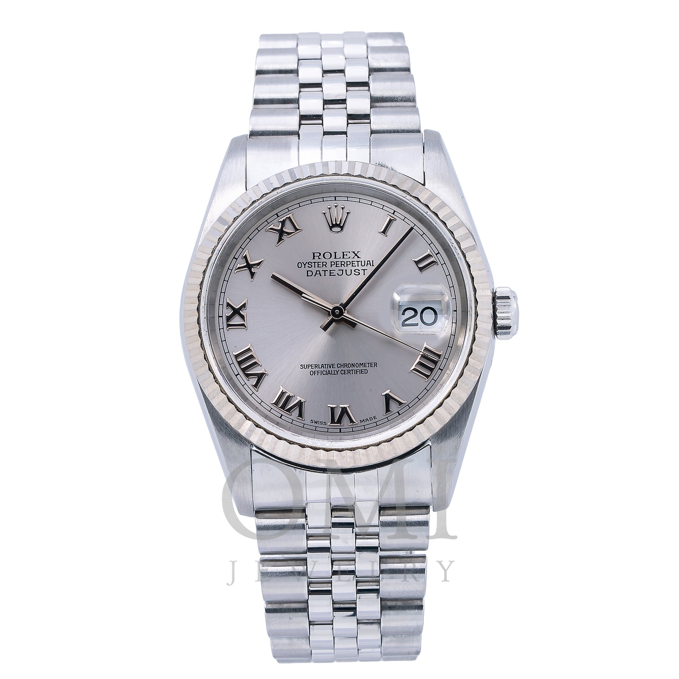 Datejust 16234 36MM Silver Dial With Stainless Steel Bra - Jewelry