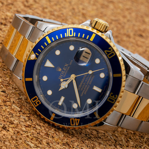 Rolex Submariner 16613 40MM Blue Dial With Two Tone Oyster Bracelet