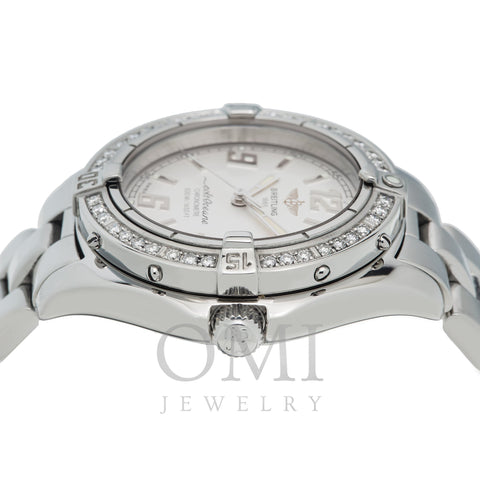 Breitling Colt Oceane A57350 32MM Silver Dial With Diamond Bezel