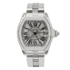 Buy Cartier Roadster W62032X6 43mm Silver Dial With Roman Numerals