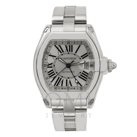 Cartier Roadster W62032X6 43mm Silver Dial With Roman Numerals