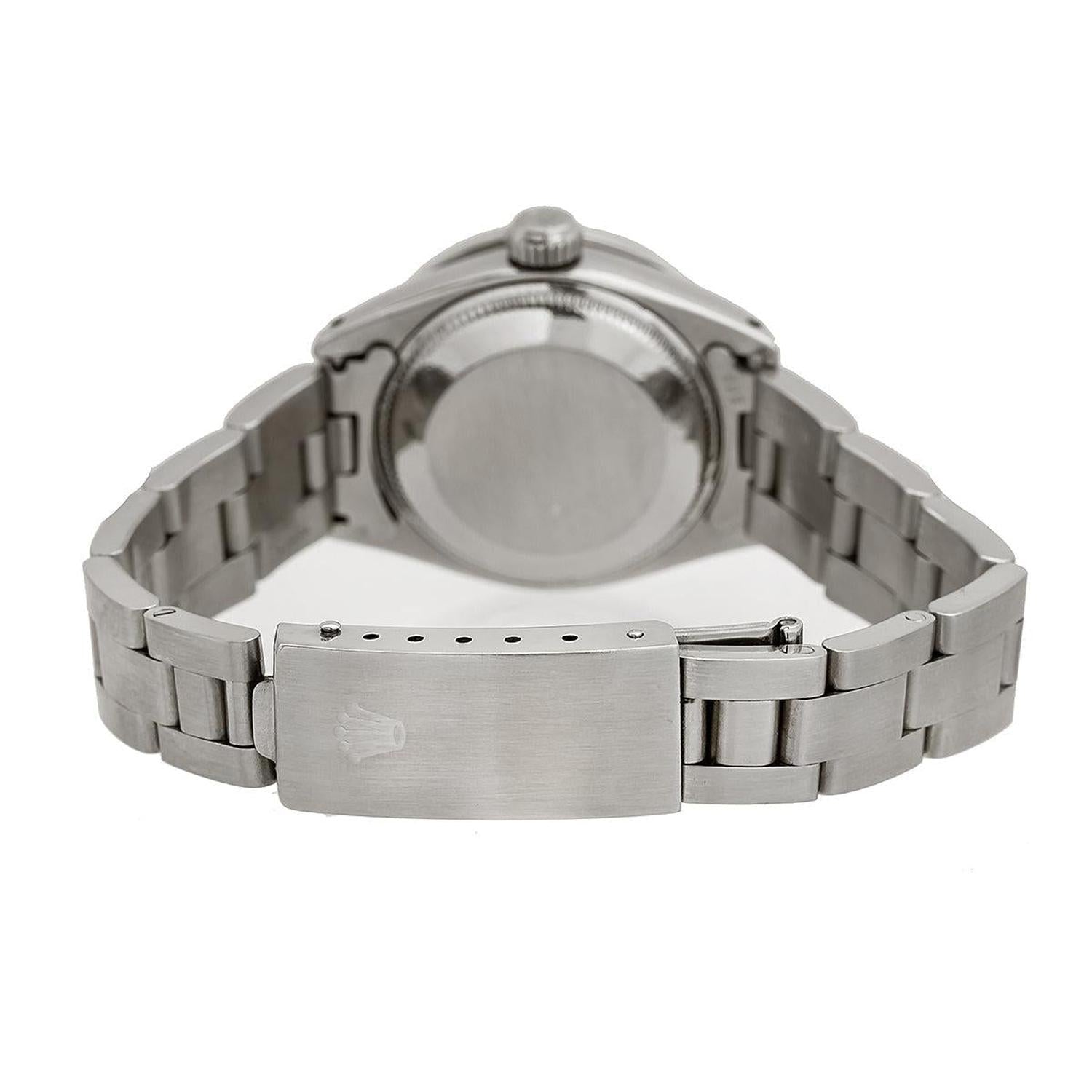 Rolex Datejust 26MM 6916 Pink Mother of Pearl Diamond Dial Diamond Bezel Stainless Steel Oyster Bracelet 1.3ct