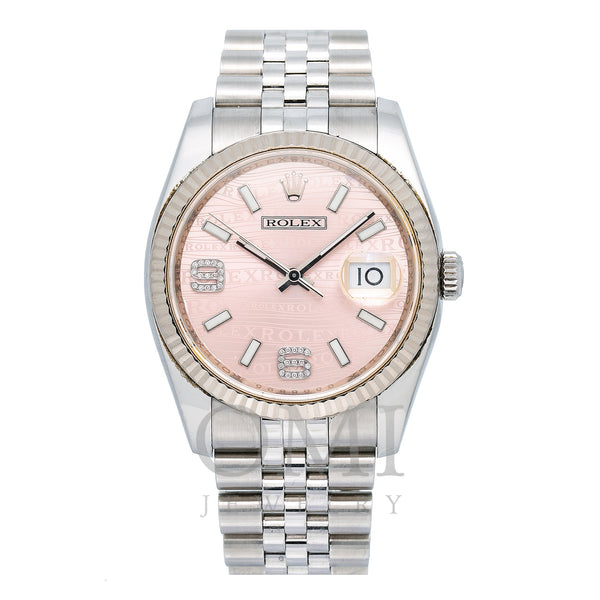 Rolex Datejust 116234 36MM Pink Dial With Stainless Steel Jubilee Bracelet