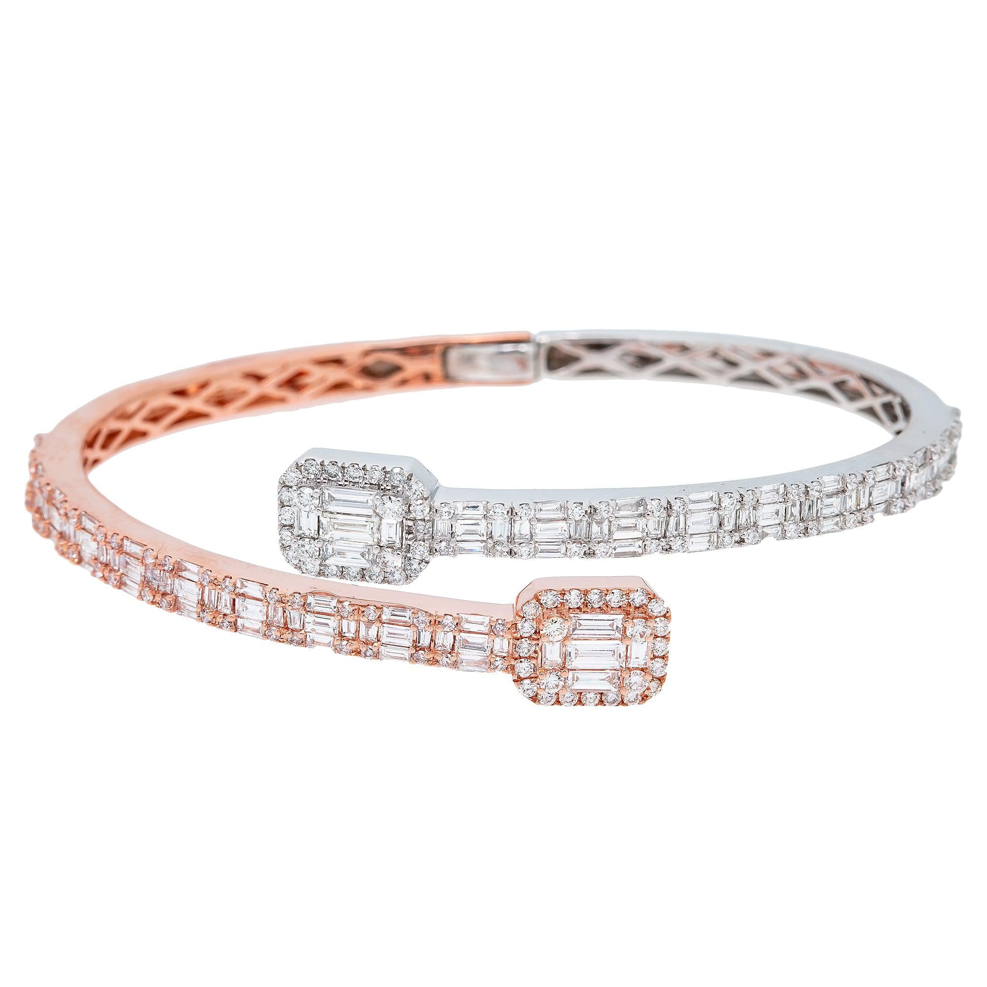 Mens baguette diamond on sale bracelet