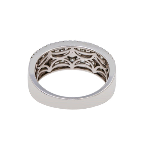 14K WHITE GOLD MEN'S RING WITH 1.76 CT  DIAMONDS