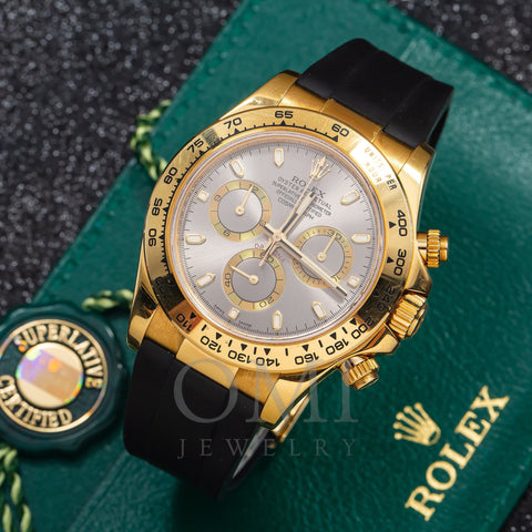Rolex Yellow Gold Cosmograph Daytona 116518LN 40MM Steel Dial