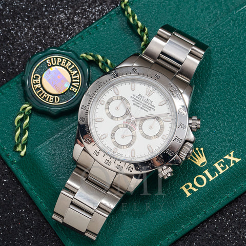 Rolex Oyster Perpetual Cosmograph Daytona 116520 40MM White Dial