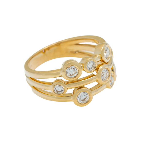 18K GOLD DIAMOND LADIES RING OMI Jewelry
