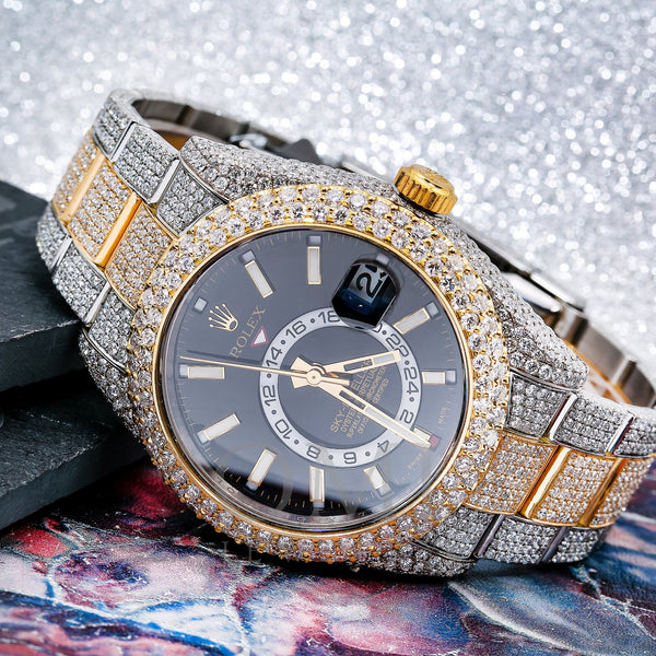 Rolex Sky-Dweller 326933 42MM Black Dial With Two Tone Oyster Bracelet ...