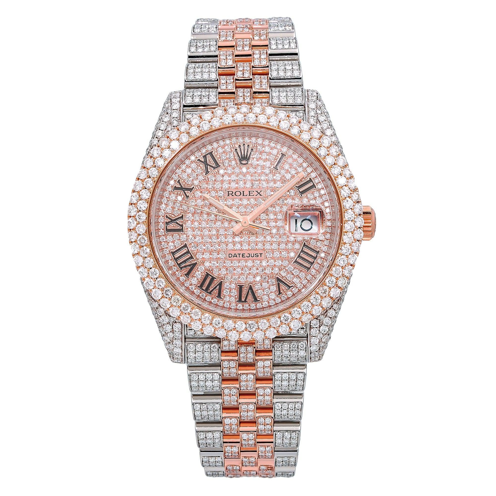 Rolex Datejust II 126331 41MM Pink Diamond Dial With Two Tone Oyster Bracelet