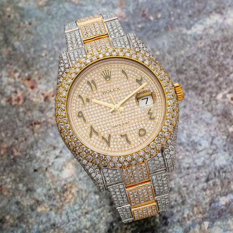 Rolex Datejust II 126331 41MM Yellow Gold Diamond Dial With Two Tone Bracelet