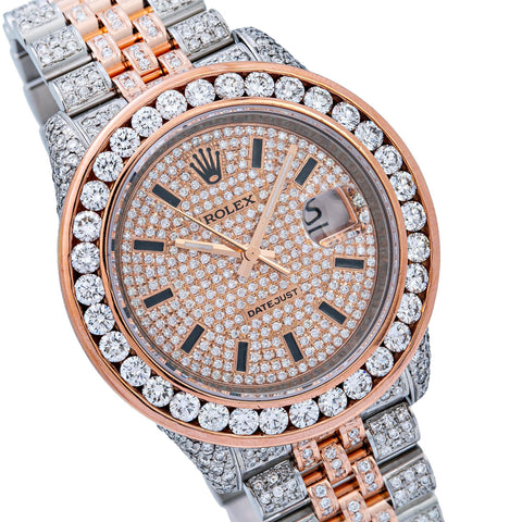 Rolex Datejust 116231 36MM Champagne Diamond Dial With 11.75 CT Diamonds