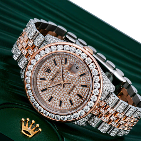 Rolex Datejust 116231 36MM Champagne Diamond Dial With 11.75 CT Diamonds