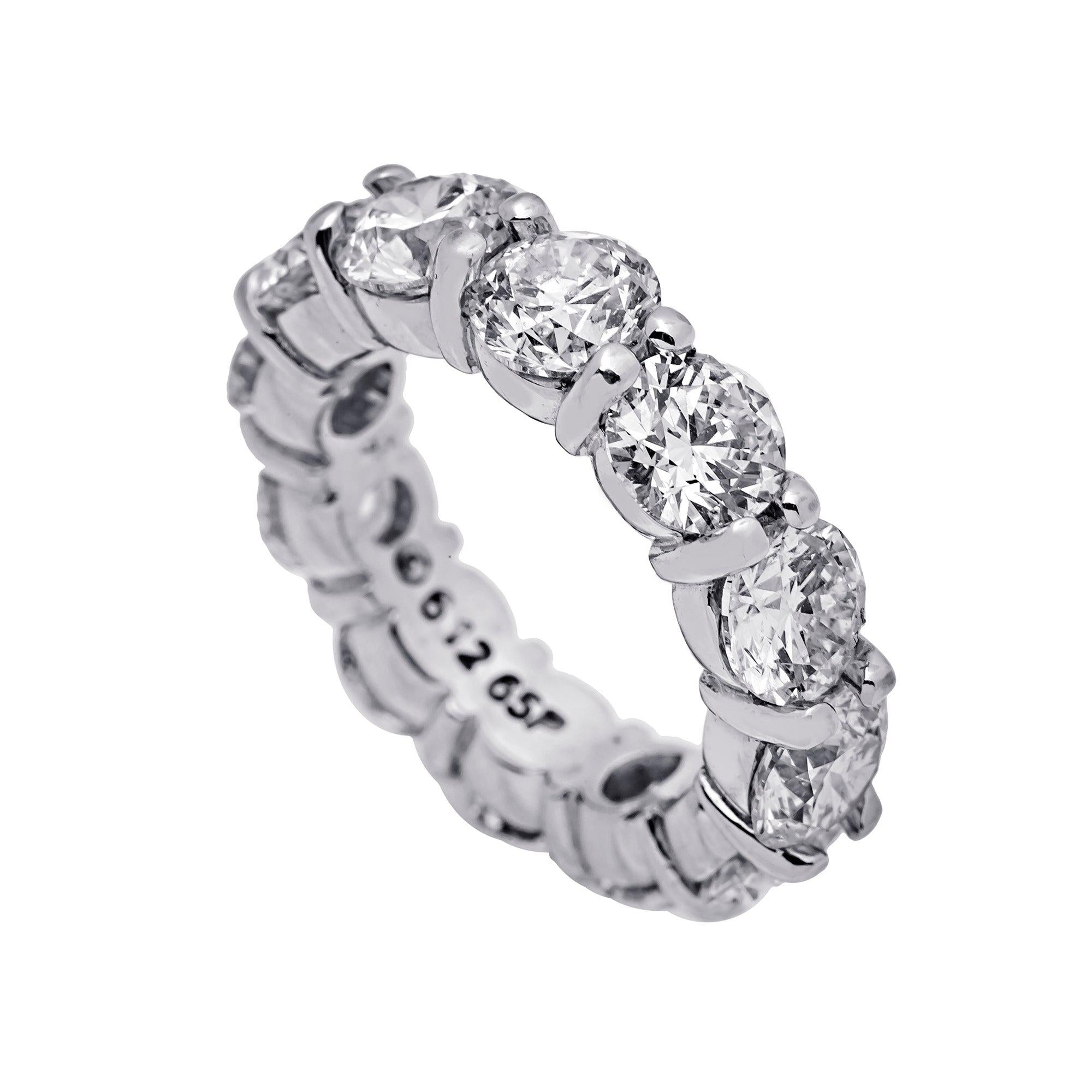 14K WHITE GOLD MEN'S RING WITH 8.71 CT  DIAMONDS
