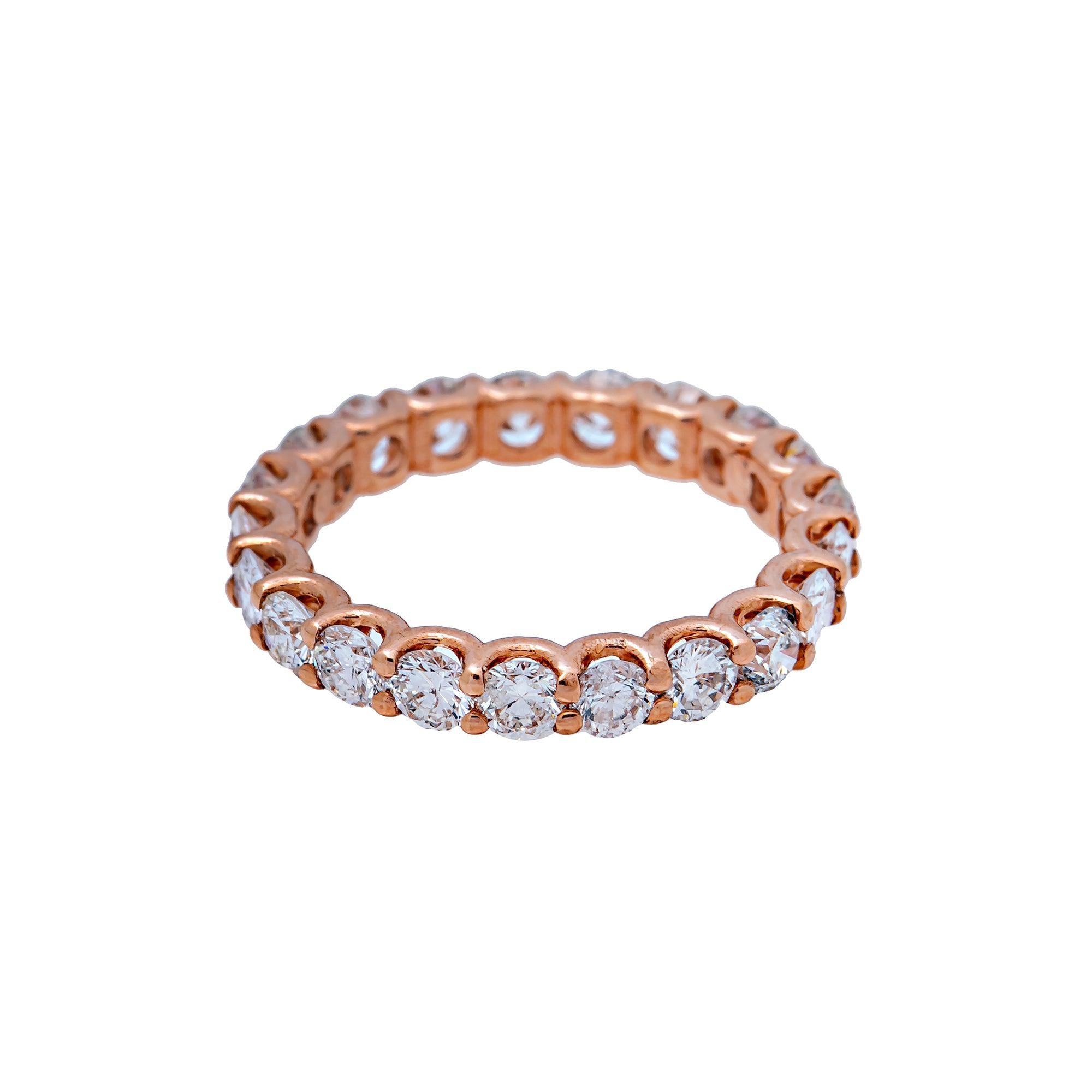 14K ROSE GOLD MEN'S RING WITH 2.13 CT  DIAMONDS