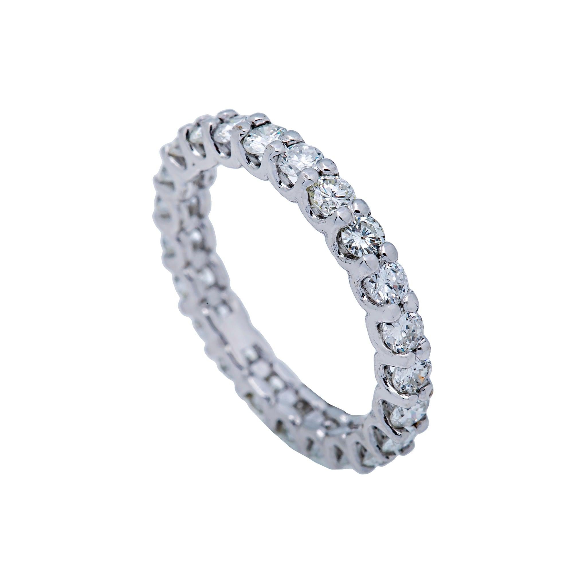 14K WHITE GOLD MEN'S RING WITH 1.11 CT  DIAMONDS