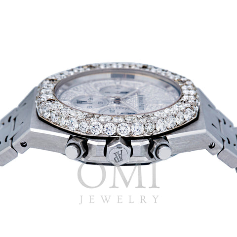 Audemars Piguet White Diamond Dial With Stainless Steel Bracelet 26320ST