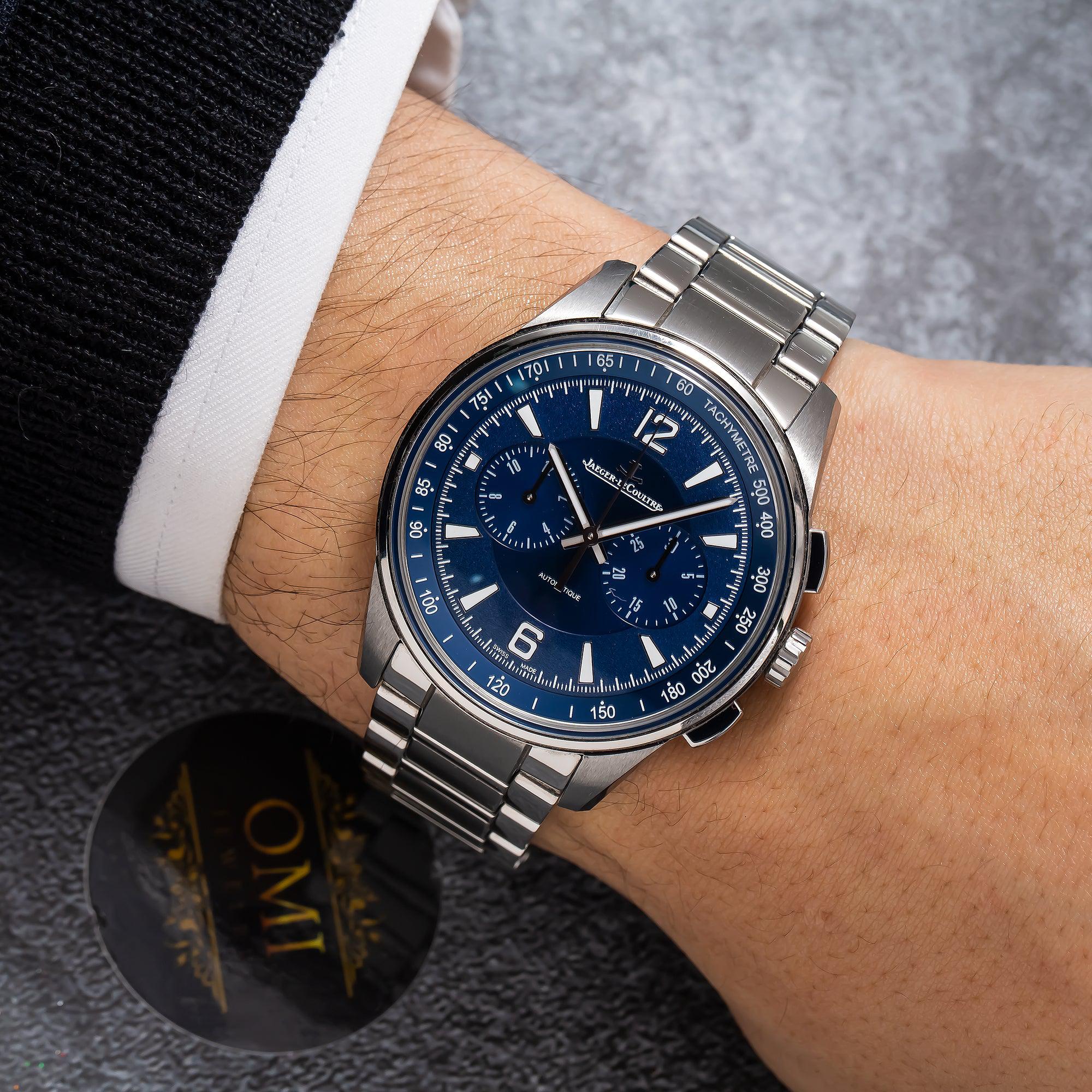 Jaeger LeCoultre Polaris Chronograph 842.8. C1.S Q9028180 42MM Blue Dial