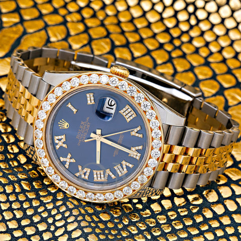 Rolex Datejust 126333 41MM Blue Diamond Dial With Two Tone Jubilee Bracelet