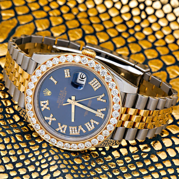 Rolex Datejust 126333 41MM Blue Diamond Dial With Two Tone Jubilee Bracelet