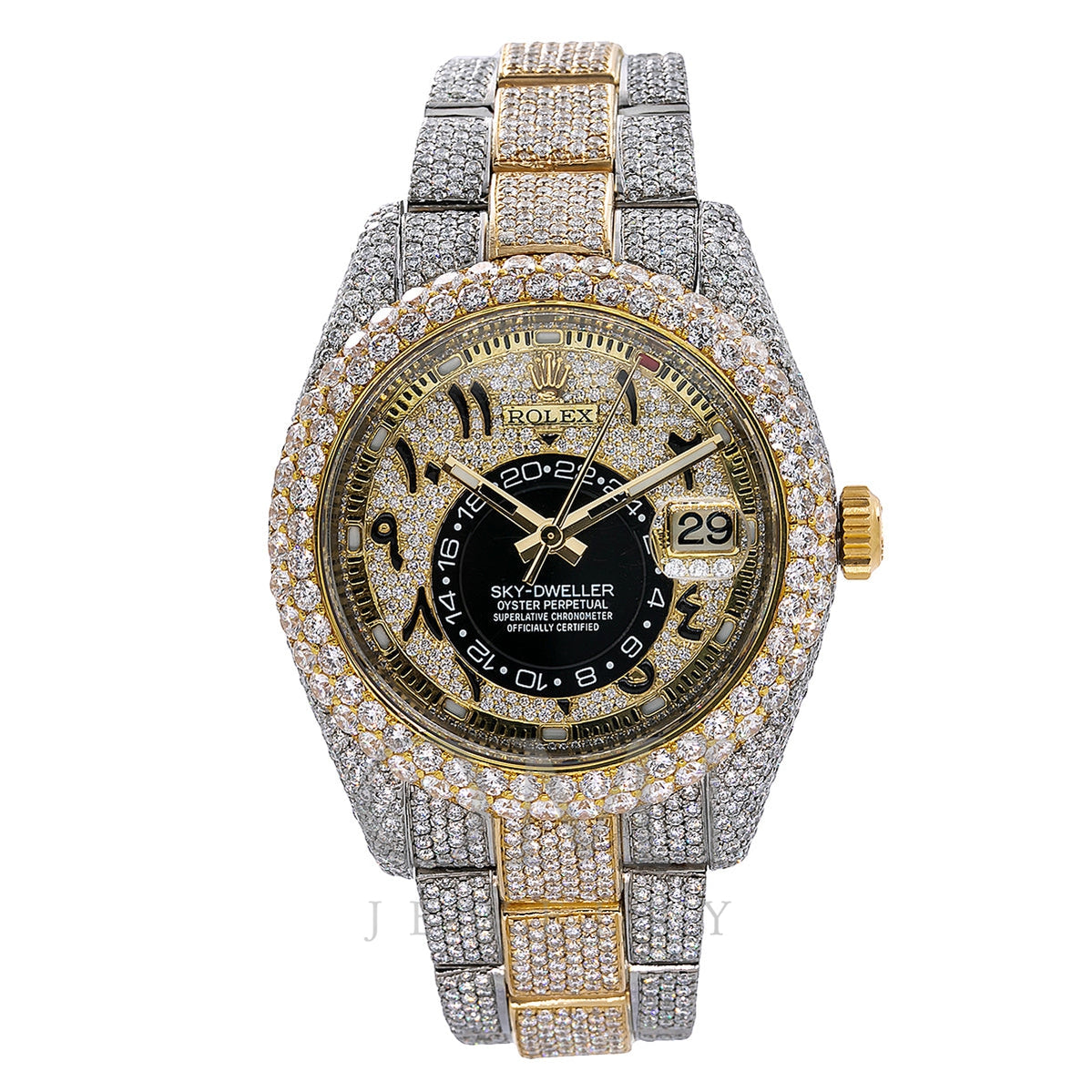 Rolex Sky-Dweller Diamond Watch, 326933 42mm, Arabic Diamond - OMI Jewelry