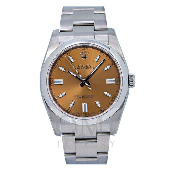 Rolex Oyster Perpetual 116000 36MM Brown Dial With Stainless Steel Oyster Bracelet