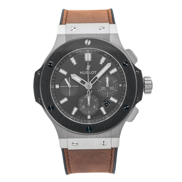 Hublot Big Bang 301.SM.7070.VR.TI 44MM Black Dial With Leather